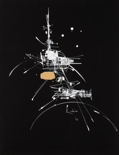 Cote et résultats de ventes aux enchères des œuvres de Georges Mathieu. Estimation gratuite de tableaux, gouaches et techniques mixtes avec Artexpertise.fr .